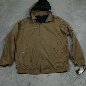 Vintage Condor Jacket Womens Large Brown Full ZIp Hooded Outdoor NWT‎